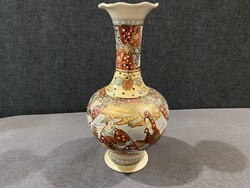 ANTIK KELETI VÁZA , KIDOMBORODÓ MINTÁVAL , ARANNYAL!   25,5 cm!!!