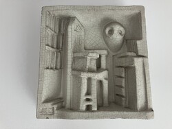 CSEKOVSZKY ÁRPÁD - SZOBABELSŐ KERÁMIA RELIEF, FALIKÉP