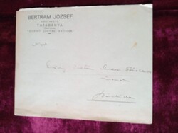 D205290 Bertram József -könyvkötő -Tatabánya - levélboríték  1940k