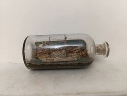 Antique Sailboat Harbor Waiting Glass - Hollóházi