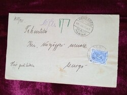 D205286 Kézbesítési vétív postázva 1935  Varga János Nemesdéd - Dr. Várnay Ernő közj. Csurgó