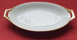Thomas Bavaria német porcelán tálaló kínáló tál tálka asztalközép arany széllel