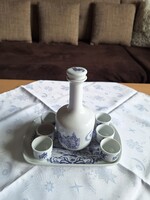 Alföldi porcelán pálinkás készlet 1470 felirattal