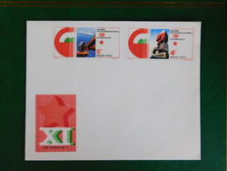 FDC pár: 1975. Felszabadulás (VI.); az MSZMP XI. kongresszusa márc.17-22.