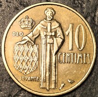 Monaco 10 centime, 1962.
