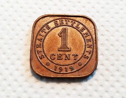 Malajzia 1 Cent 1919.   (G012)