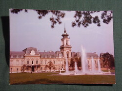 Képeslap,Keszthely,Forte fotó,Festetics kastély,múzeum,park látkép,részlet, 1975-