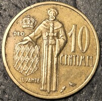 Monaco 10 centime, 1962.