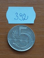 CSEHORSZÁG 5 KORONA 2002  "b’" - Jablonec nad Nisou,, Acél nikkel bevonattal  392