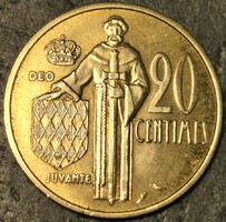 Monaco 20 centime, 1962.