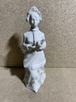 Régi porcelán figura, asszony, orosz/ukrán porcelán. 3785