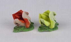 1U795 Aquincumi porcelán sárga és vörös rózsa párban