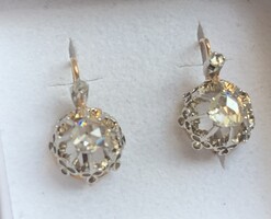 Antik 0.50 ct gyémántokkal 14.kr.arany fülbevaló