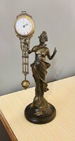 Junghans  lengő  óra  bronz  szobron.  1900  körüli.