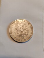 Birodalmi ezüst 5 márka 1875