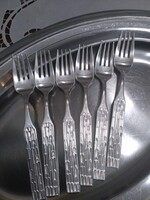 Modernista Berndorf 90-es ezüstözött süteményes villák a 60-as évekből