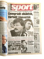 2001 szeptember 30  /  nemzeti SPORT  /  SZÜLETÉSNAPRA!? Eredeti, régi újság :-) Ssz.:  18875