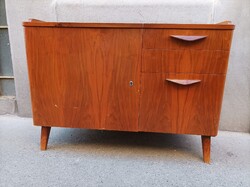 Mid century TatraNabytok bútor, komód diófurnérral