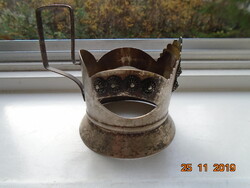 1960 szovjet-orosz alpakka podsztakanik teapohár tartó