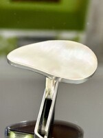 Lenyűgöző Art-deco stílusú ezüst gyűrű, gyöngyház berakással