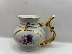 Karlovy Vary aranyozott porcelán pohár, 15 x 11 cm.7262