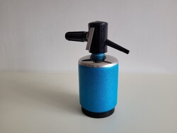 Régi retro kék szódásszifon mid century szifon