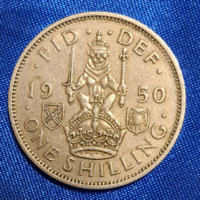 1950. 1 shilling skót címerrel, VI. György Anglia (592)