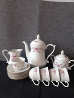 Régi lengyel porcelán mokkás készlet szép állapotban