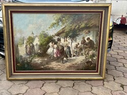 ÁCS ÁGOSTON NAGYMÉRETŰ ÉLETKÉP 100x70cm