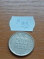 KOLUMBIA COLOMBIA 200 PESO 2007 Réz-Cink-Nikkel   S92