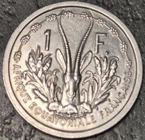 Francia Nyugat-Afrika 1 frank, 1948.