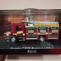 Atlas Editions Collections Scania modell tűzoltó autó