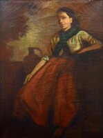 Szüle Péter (1886-1944): FALUSI LEÁNY KORSÓVAL