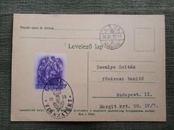 Léva visszatért emléklap