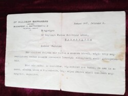 D205318  Dr. Kulcsár Barnabás ügyvéd 1937- Budapest- Dr. bogdányi Farkas Boldizsár -Nyírbogdán
