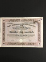 Pesti Magyar Kereskedelmi Bank Részvény 1928.