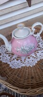 Dekoratív tea kiöntő- porcelán-