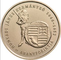 2.000 Forint Hunyadi János  Aranyforintja 2022 Emlékérem  zárt bontatlan  kapszulában