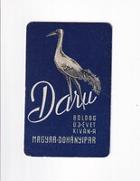 KN:14 Kártyanaptár   "DARU Magyar Dohányipar" 1965