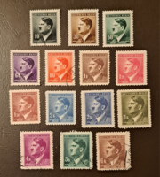 Német Megszállás (Hitler) Bélyegek B/1/15