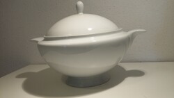 Fehér porcelán leveses tál