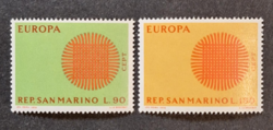 1970. SAN MARINO - EURÓPA bélyeg sor - postatiszta  (V-508.)