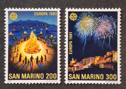 1981. SAN MARINO - EURÓPA bélyeg sor - postatiszta  (V-518.)