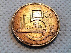 Csehszlovákia 5 korona 1926.  (G042)