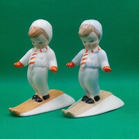 Kispest Gránit kerámia sielő gyerek figurák