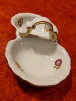 Régi, Zsolnay porcelán sótartó/fűszertartó