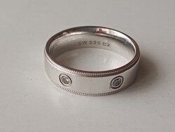 Női köves karika gyűrű(17,5mm)