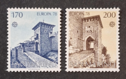 1978. SAN MARINO - EURÓPA bélyeg sor - postatiszta  (V-515.)