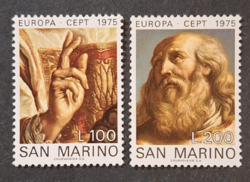 1975. SAN MARINO - EURÓPA bélyeg sor - postatiszta  (V-512.)