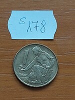 CSEHSZLOVÁKIA 1 KORONA 1990  Alumínium-Bronz  S178